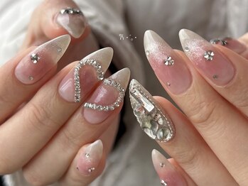 ネイルズカフェアン 飾磨店(nails cafe an)の写真/［持ち込みデザインもお任せください♪］
hand:付け放題8250 / foot:付け放題8800
