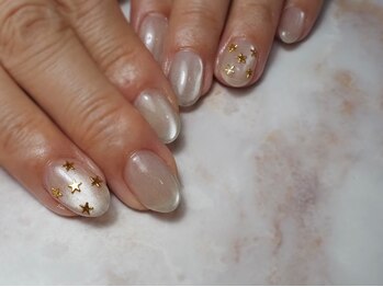 ネイルサロン リーチェ(Riche)/ワンカラー スタッズ