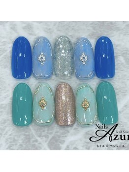 ネイルズアジュール アピタ新潟西店(Nailz Azur)/ハンド　定額デザインCコース