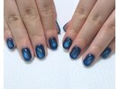 ブルーマグネットネイル