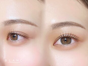 アイラッシュサロン ブラン 天王寺ミオ店(Eyelash Salon Blanc)の写真/【流行りの束感もパーマ/エクステで叶う】目元の形にフィットするデザイン提案で自然に馴染む仕上がりに