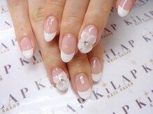 ネイルサロン キラップ(Nail Salon KiLAP)/人気NO1☆フレンチ３Dお花￥7500