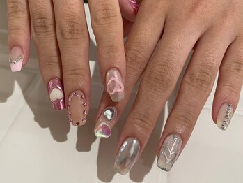 シェリーラメール 新宿店(cherie la mer)/ハートネイル