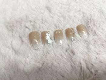エヌ ネイル(N NAIL)/グラデ×フラワー