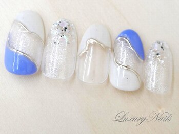 ラグジュアリーネイルズ アカバネ(Luxury Nails Akabane)/キラキラ*シアーアート
