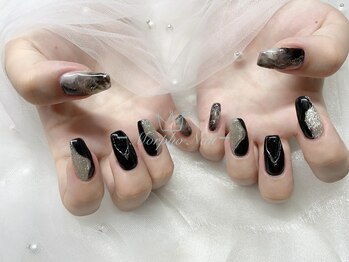 モルフォネイル(Morpho nail)/#ニュアンスネイル #マーブル