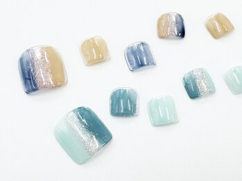ネイルサロンクイール 宇都宮店(NAIL SALON QUILL)/定額フットジェルコース¥6600