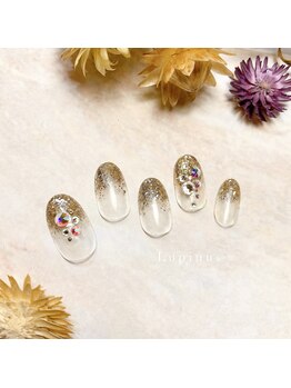 ルピナス(Lupinus)/卒業式ネイル