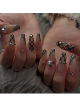 アイズニューヨークネイル(I's New York nail)/細めチェックネイル