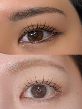 ラミュウ 国立(LA.MIU)の写真/自まつげを活かすまつげパーマ"ラッシュリフト"。朝のメイク時間を短縮◎自然な上向きまつげに♪