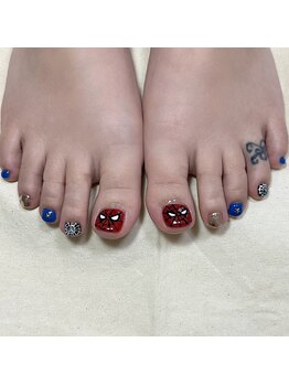 スパイダーマンネイル
