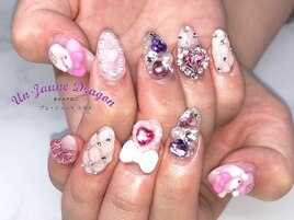 【自爪ネイル】ハートネイル