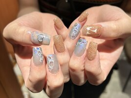 しゅわしゅわ泡ネイル