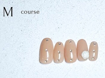 定額ネイルMコース　ハンド