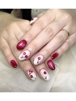 アヤメネイル/さくらんぼネイル