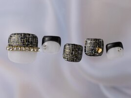 黒ツイードフレンチ¥9480