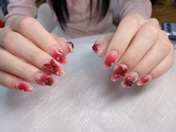 ハラ(Hara)/チーク　バラ　蝶々