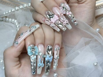 Eli Nails 新宿【エリネイルズ】《長さだし専門店/つけ放題/持ち込み/スカルプ》/つけ放題、スーパーロング