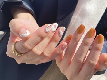 シピー(chipie by anon)/ちぐはぐネイル ¥8980