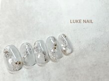 ルークネイル 恵比寿店(LUKE NAIL)/クリアホワイトニュアンス　春夏