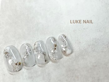 ルークネイル 恵比寿店(LUKE NAIL)/クリアホワイトニュアンス　春夏