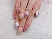 ネイル ビューティーマジック 葛西本店/紫陽花デザインネイル