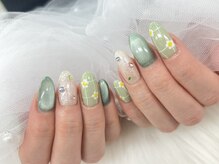 ディーネイル 池袋(D-nail)/[木村]緑×フラワーネイル