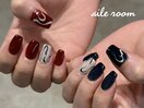ボルドー × ネイビー