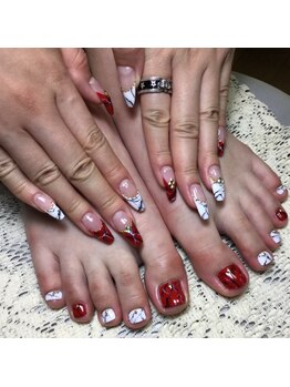 プライベートサロンアリュール(Private Salon Allure)/ハンドもフットもお揃いで♪