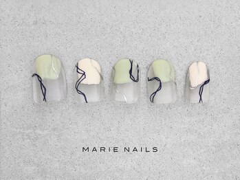 マリー ネイルズ いわきラトブ店(MARIE NAILS)/定額5,000円税込グリーン 0825a