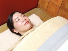 よもぎ蒸しアーブズ 恵比寿店/顔が出せるので圧迫感がなく楽♪