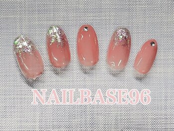 キラキラオーロラフィルムネイル