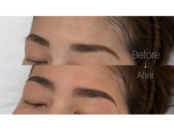 アウラ 表参道(AURA)/アイブロウワックス+HBL