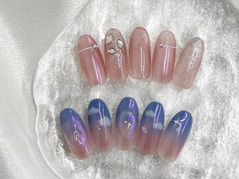 定額90分/オーロラネイル/韓国