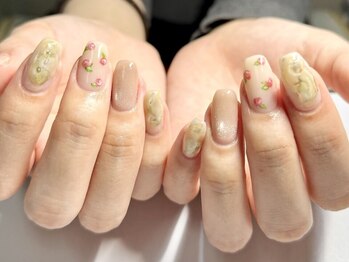amu nail 上野御徒町【フィルイン/パラジェル】の写真/短い爪だからこそ映える！トレンドを取り入れた「こだわりアートデザイン」を定額コースでお得に楽しめます