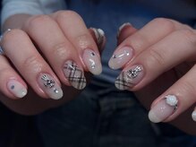 シェリーラメール 渋谷(cherielamer)/チェックネイル