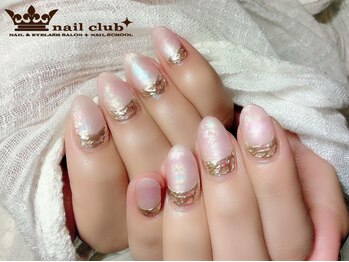 ネイルクラブ(nail club)/可愛いオーロラマットネイル