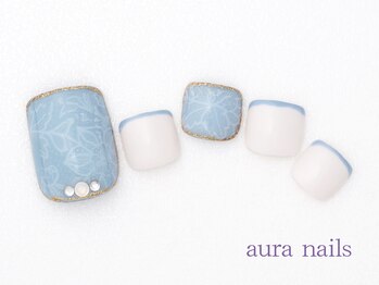 アウラネイルズ(aura nails)/●フットジェル　￥１１，０００