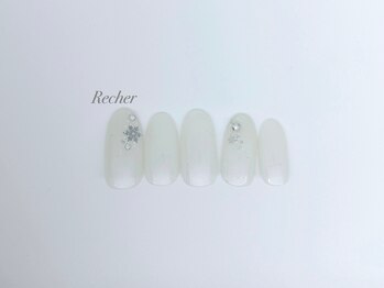ネイルサロンリシェ 烏丸御池(Recher)/オフィス*冬ネイル