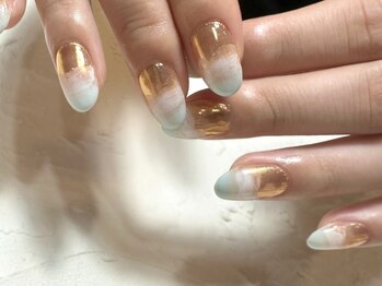デューネイルスタジオ(dew nail studio)/ミラーグラデーション