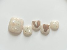 クレモアネイル 池袋西口店(CLEMORE NAIL)/ベージュ×オーロラネイル