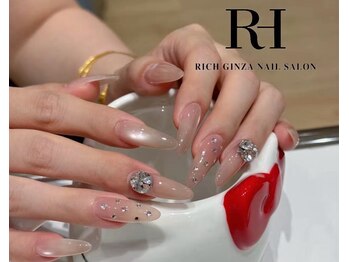 リッチ ギンザ(Rich Ginza)の写真/お気に入りが見つかる♪ジェルカラー1000色/マグネットネイル400色/海外パーツ1000種超！つけ放題コース有