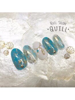 ネイルサロン クイル(QUILL)/8月ホイル★フィルム1