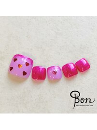 シェラック☆バレンタインネイル