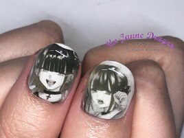 【自爪ネイル】プリントネイル