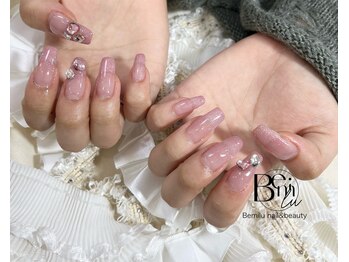 ベミル(Bemilu)/ラメグラデ+ハートストーン