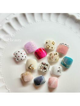 グランティア トータルビューティー(grantier total beauty)/定額デザインフットネイル