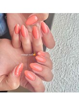 アイシャル(AISHARE)/orange color nail