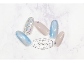 定額【テーマ:グレーネイル】2