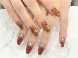 秋ネイル♪　仙葉担当